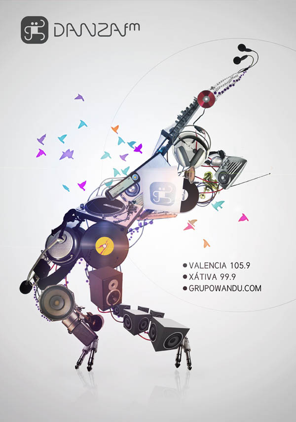 DanzaFM. Dise�o corporativo. Dossier de prensa. Publicidad impresa.