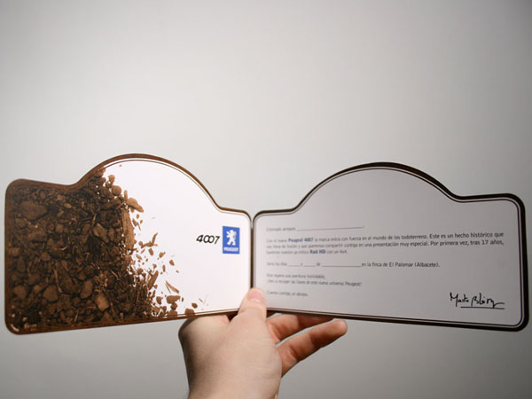 Peugeot Espa�a. Invitacion para presentacion de 4007